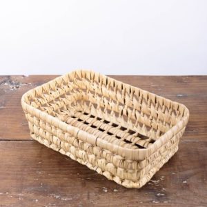 Rangement tressé en fibres naturelles de palmier taille S