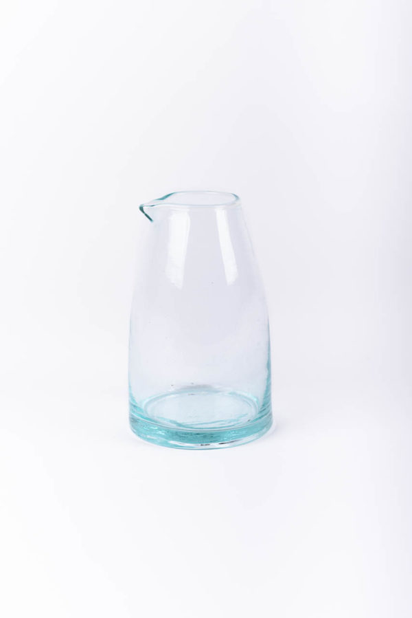 Carafe en verre transparent taille S