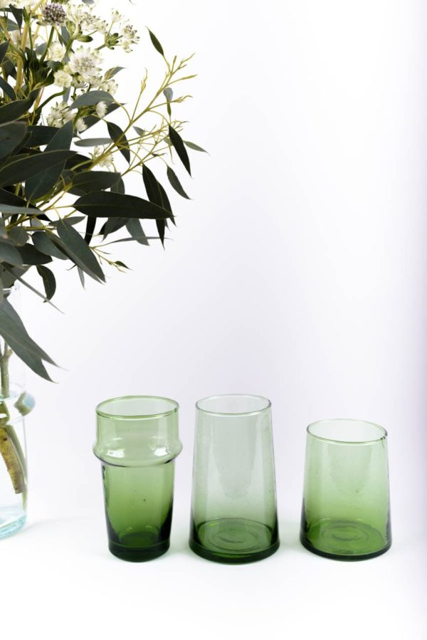 Composition de verres recyclés verts