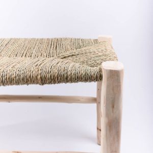 Détails banc 100 cm marocain tressage classique en fibres