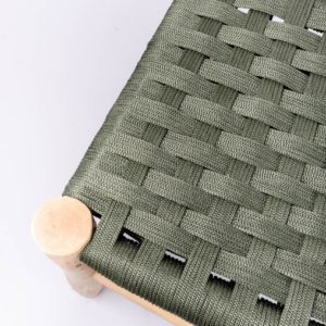 Détails banc 80 cm marocain tressage ficelle