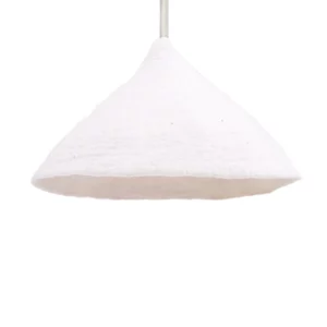 Abat-jour Tipi W en feutre de laine couleur naturel