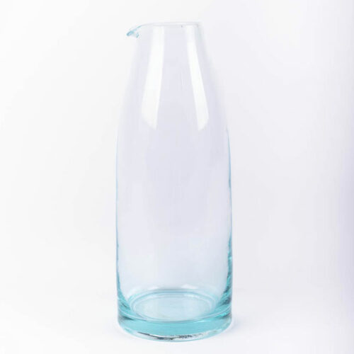 Carafe en verre transparent