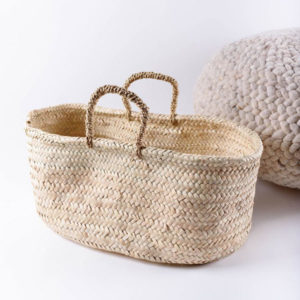 Panier en fibre naturelle de palmier Mica