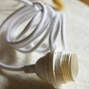kit électrification blanc détails douille
