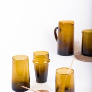 Composition de verres recyclés ambrés