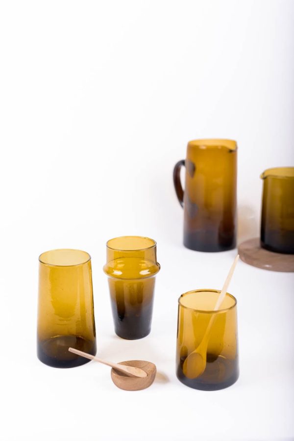 Composition de verres recyclés ambrés