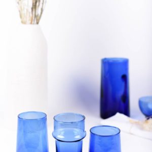Composition de verres recyclés bleus