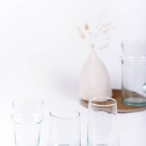 Composition de verres recyclés transparents