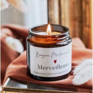 Bougie parfumée avec cire naturelle merveilleuse
