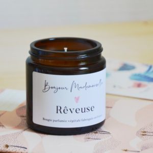 Bougie parfumée avec cire naturelle rêveuse