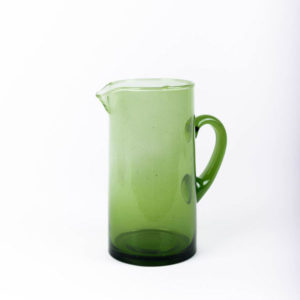 Carafe en verre recyclé vert