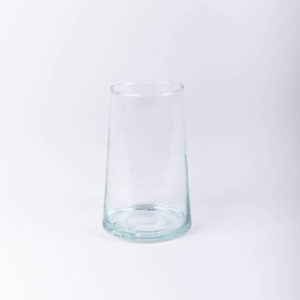 Lot de 2 verres recyclés transparents