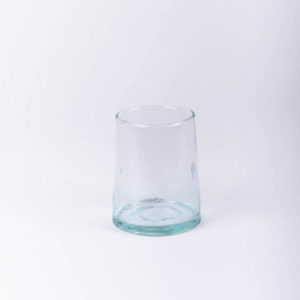 Lot de 2 verres recyclés transparents