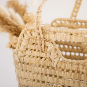 Détails sac colette fibres naturelles