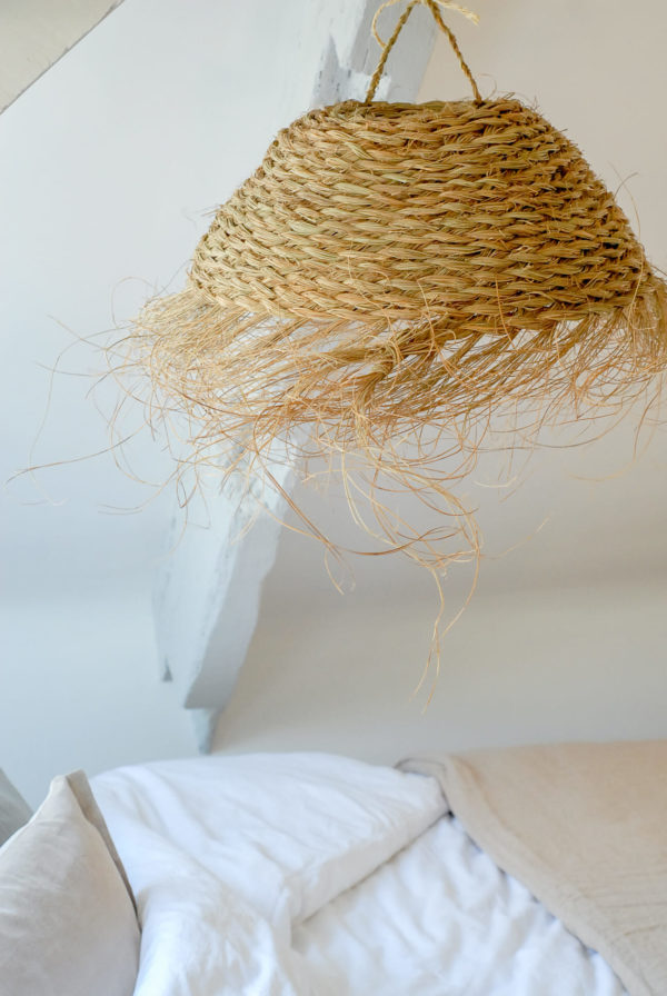 Luminaire en doum panza ambiance