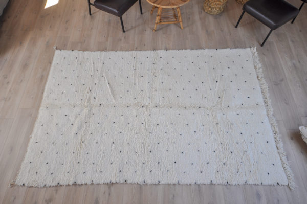 Tapis Beni Ouarain 166 x 261 cm vue du dessus