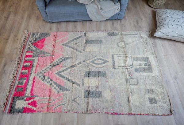 Tapis Boujaad 168 x 275 cm vue du dessus