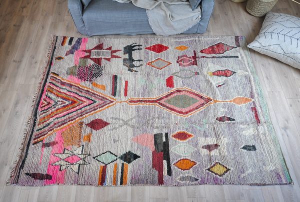 Tapis Boujaad 201 x 285 cm vue du dessus