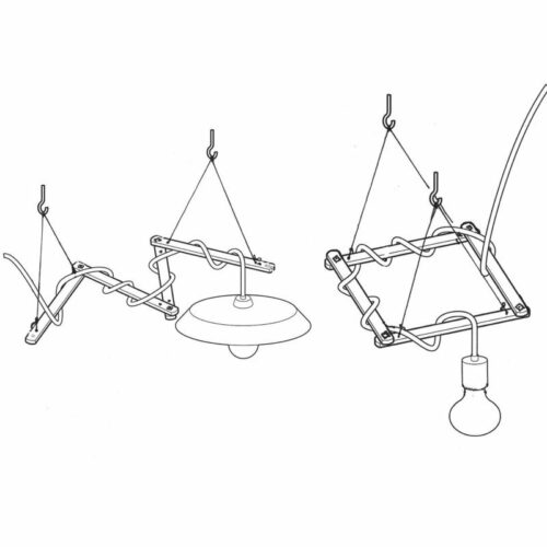 Support de plafond Zigh Zagh positions possibles