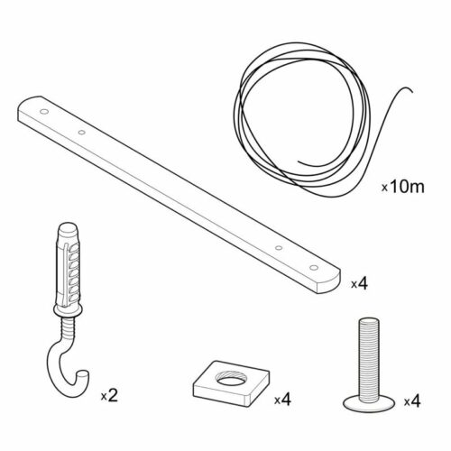 Support de plafond Zigh Zagh détail kit