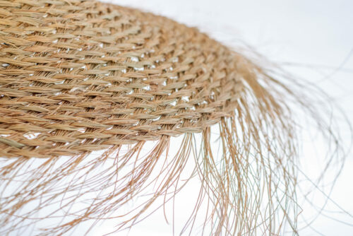 Suspension en fibres de palmier détail