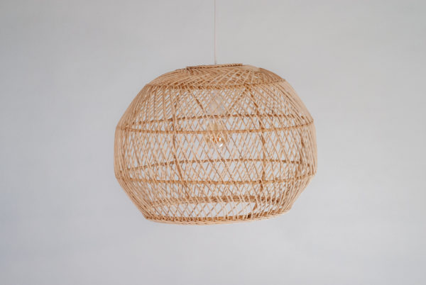 Suspension en rotin Dine