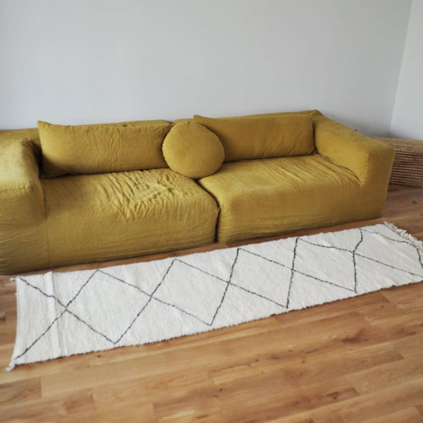 Tapis couloir Beni Ouarain - berbère 81x293 cm