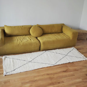 Tapis couloir Beni Ouarain - berbère 87x265 cm