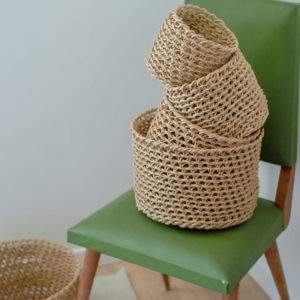 Corbeilles en papier recyclé