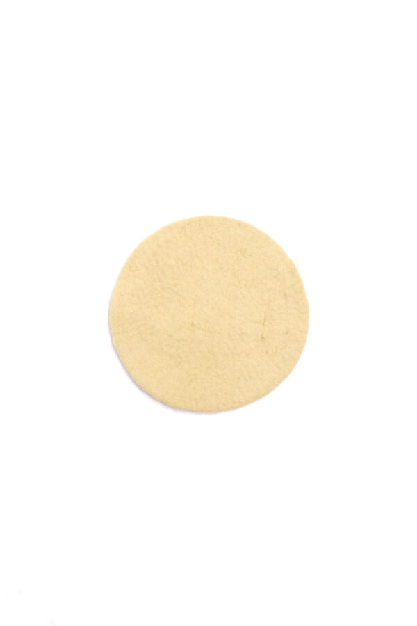 Dessous de plat en feutre de laine beige