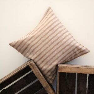 Coussins rectangle en laine marron