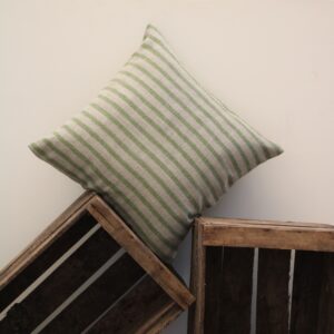 Coussins rectangle en laine vert