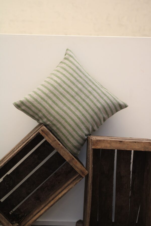 Coussins rectangle en laine vert