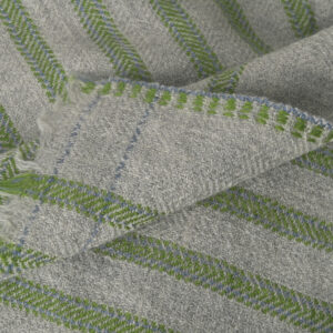 Coussins rectangle en laine vert détail