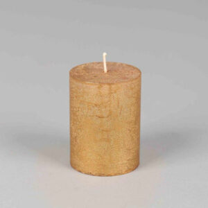 bougie artisanale metal couleur or
