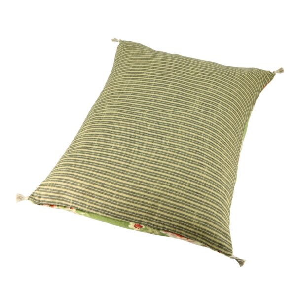 envers coussin 20x30 cm en velours de coton fleuri modèle avocat