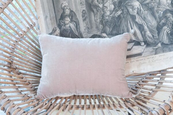 coussins en velours de soie 25x35 cm beige