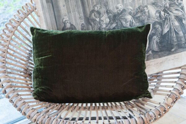 Coussin en velours de soie olno 35x50 cm