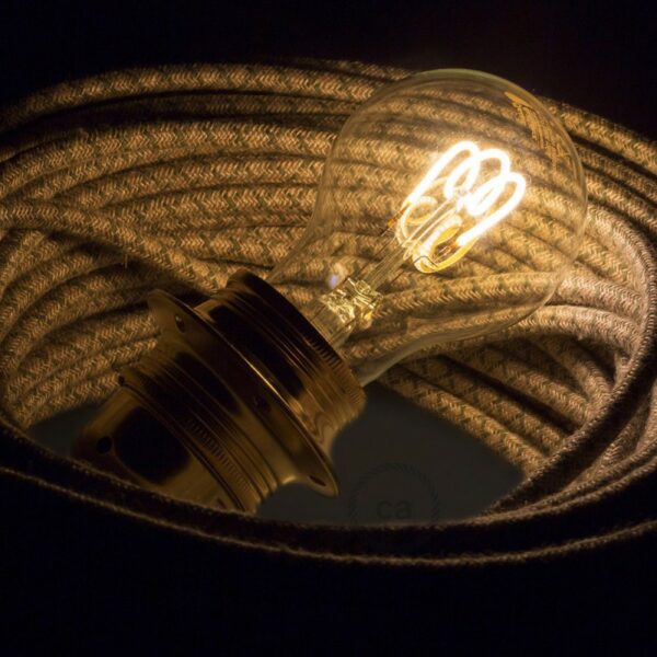 Ampoule E27 LED goutte 3W dimmable 2200K allumée