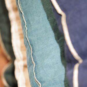 Coussins en lin lavé fabrication française coloris disponibles