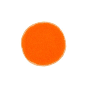 Pastille de table bicolore nude et orange en feutre de laine taille M