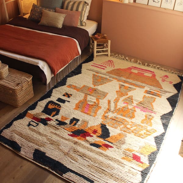 tapis boujaad - berbère coloré 179 x 265 cm