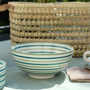 Bol artisanal fait main au Maroc collection colorée faro