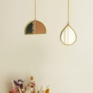 Miroirs à suspendre en laiton travail artisanal