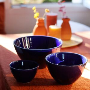 <b>CAPRI</b> Bol en céramique bleu