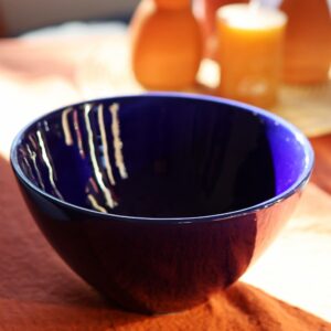 <b>CAPRI</b> Saladier en céramique bleu