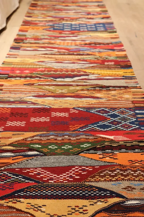 vue en longueur tapis kilim 68x205cm