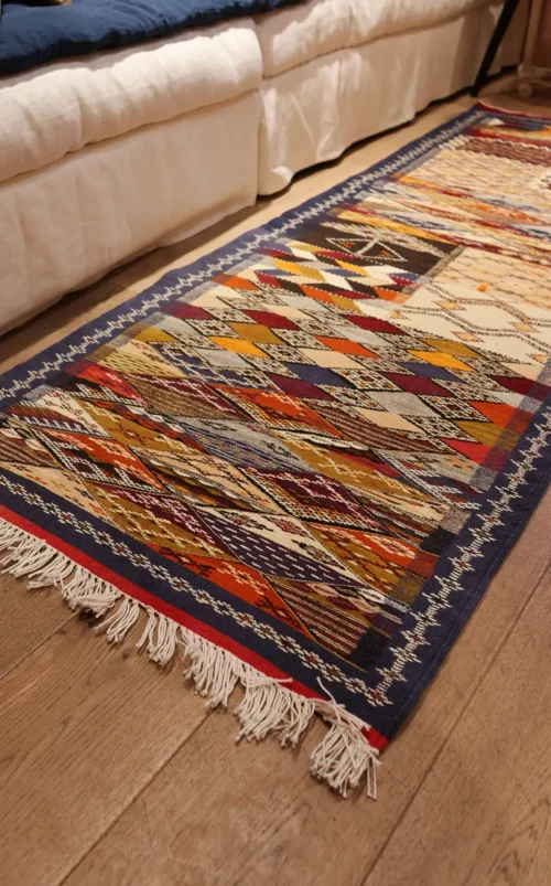 vue angle Tapis Kilim - 77x215cm