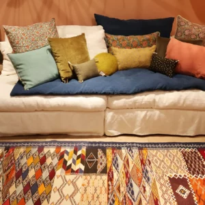 vue d'ensemble tapis kilim 77x215cm
